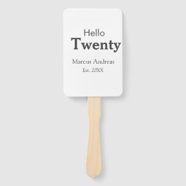 こんにちは20歳の誕生日の追加の名前のest。年の最小値の追加 ハンドファン