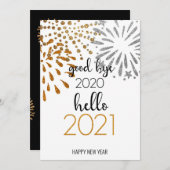 こんにちは2021 |ビ企業のジネスの新年フェスティバル シーズンカード (正面/裏面)