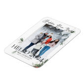 こんにちは2022年エレガントフローラスクリプトおめでとう マグネット (左側)