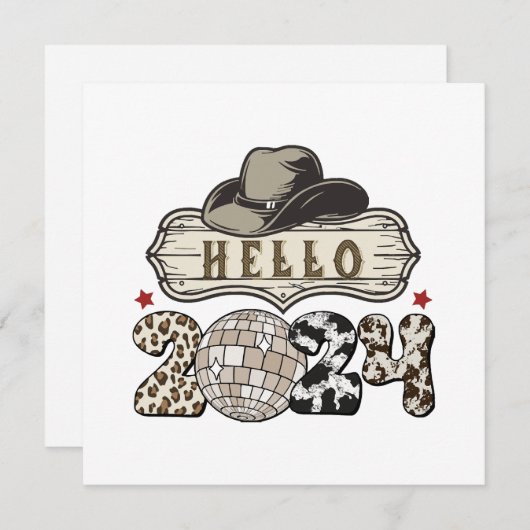 こんにちは2024西 招待状 (正面/裏面)