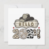 こんにちは2024西 招待状 (正面)