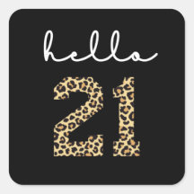 こんにちは21 |かわいい21th birthday cheetahプリント