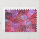 こんにちは30誕生祝い赤ピンクガーリー白 招待状 (裏面)