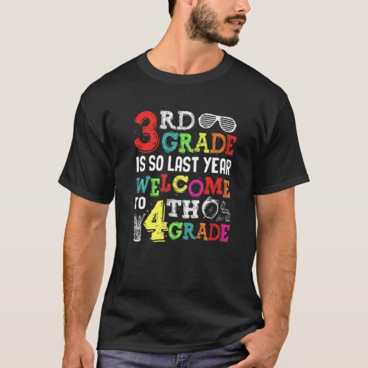 こんにちは4年生3年生へようこそSo Las Tシャツ (正面)