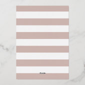 こんにちは40 |マイルストーンの誕生日パーティー 箔招待状 (裏面)