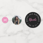 こんにちは40 | マイルストーン誕生日カスタムパーティー コンフェッティ (裏面)