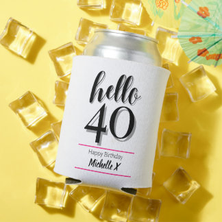 こんにちは40 - 40歳の誕生日 缶クーラー