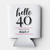こんにちは40 - 40歳の誕生日 缶クーラー (裏面)