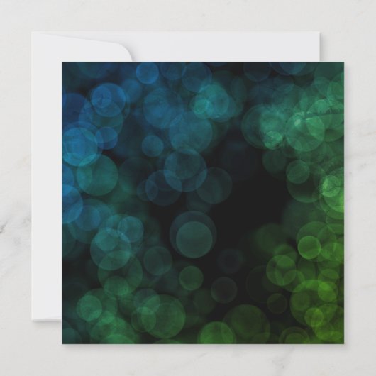 こんにちは50歳の誕生日ラベンダーの水色 招待状 (裏面)