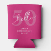 こんにちは50 | ホッモダントピンク50誕生日カスタム 缶クーラー (裏面)