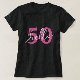 こんにちは50 | 第50回バースデーパーティーカスタム Tシャツ