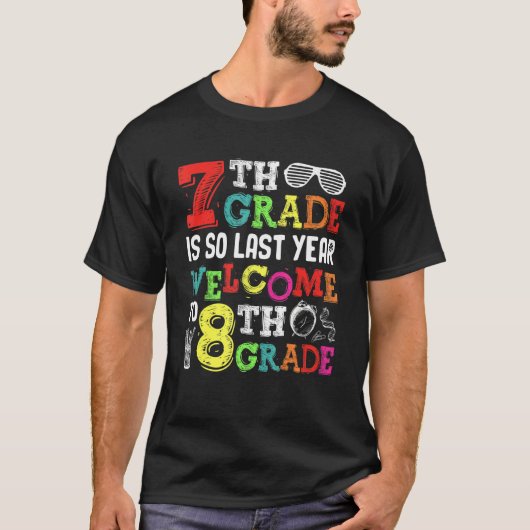 こんにちは8年生7年生へようこそSo La Tシャツ (正面)