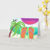 こんにちは！あいさつカード カード (黄色い花)