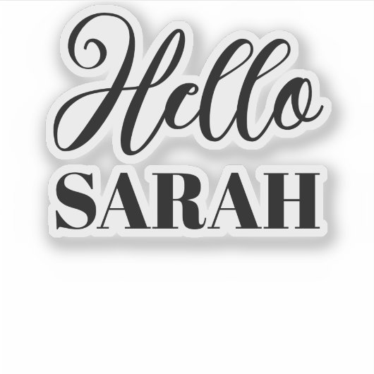 こんにちは、あなたの名前 シール (正面)