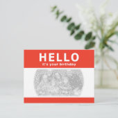 こんにちは、あなたの誕生日よ!ナメタグ ポストカード (スタンド正面)