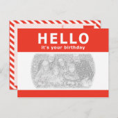 こんにちは、あなたの誕生日よ!ナメタグ ポストカード (正面/裏面)