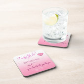 「こんにちは」お気に入りのバレンタイン・コルク・コースター コースター (右側)