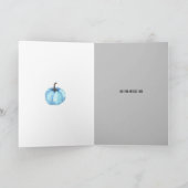 こんにちは、かぼちゃの素敵な 5" x 7" 折りたたみホリデーカード シーズンカード (内部)