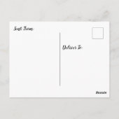 こんにちは、かわいいリスの写真 ポストカード (裏面)