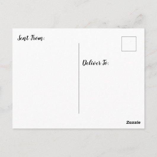 こんにちは、かわいいリスの写真 ポストカード (裏面)