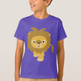 こんにちは!!かわいい漫画ライオンの子どもTシャツ Tシャツ