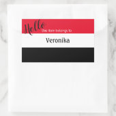 こんにちは、この項目は名前ステッカーに属している 長方形シール (バッグ)