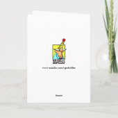 こんにちは、こんにちはユーモアのグリーティングカード カード (裏面)