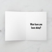 こんにちは、こんにちはユーモアのグリーティングカード カード (内部)