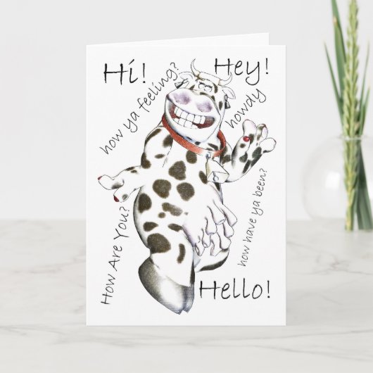 こんにちは、こんにちは、こんにちは、どのように感じや、cu カード (正面)