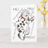 こんにちは、こんにちは、こんにちは、どのように感じや、cu カード (黄色い花)