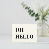 こんにちは、こんにちは、こんにちは、ブラックアイボリー アドバイスカード (スタンド正面)