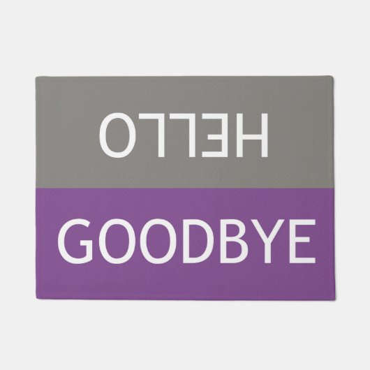 こんにちは\さようなら玄関マット ドアマット (正面)