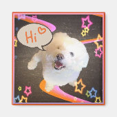 「こんにちは」だけのカード マグネット (正面)