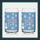 こんにちは、ウィンターワンダーランド ガラス缶