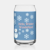 こんにちは、ウィンターワンダーランド ガラス缶 (正面)
