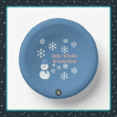 こんにちは、ウィンターワンダーランド ペーパープレート