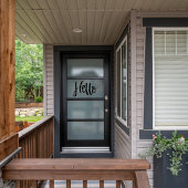 "こんにちは"ウィンドウにしがみつく ウィンドウサイン