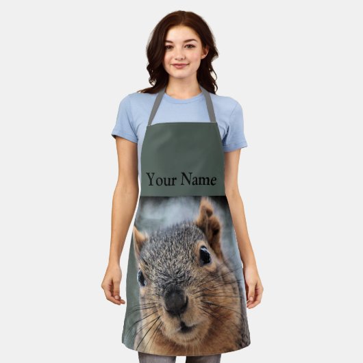 こんにちは エプロン (着用した状態)