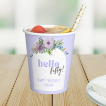 こんにちは(カスタム年) – デリケート花模様50日