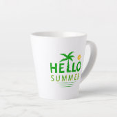 こんにちは カフェラテマグ (右アングル)