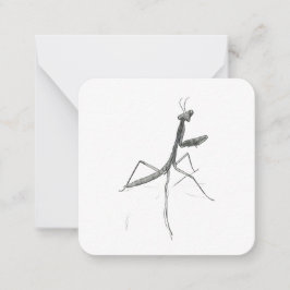 こんにちは!カマキリ ノートカード