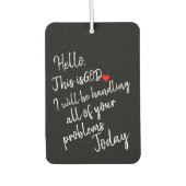 こんにちは カーエアーフレッシュナー (正面)