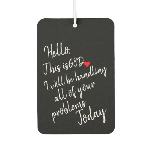 こんにちは カーエアーフレッシュナー (正面)