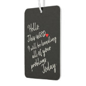 こんにちは カーエアーフレッシュナー (左)