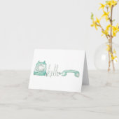 こんにちは カード (黄色い花)