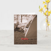 こんにちは カード (黄色い花)