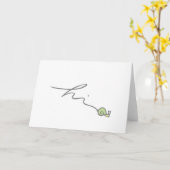 こんにちは カード (黄色い花)