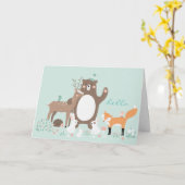 こんにちは カード (黄色い花)