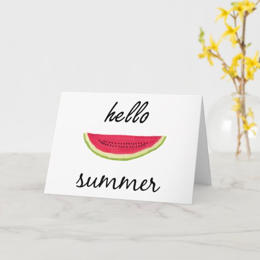 こんにちは カード (黄色い花)