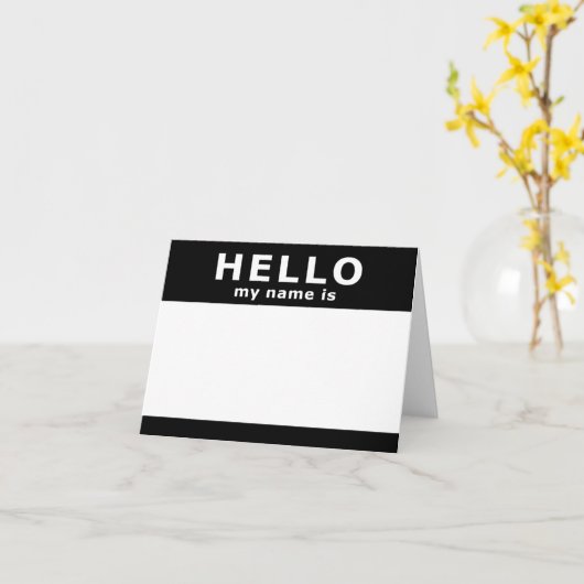 こんにちは カード (黄色い花)